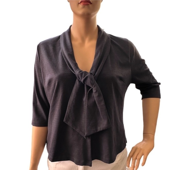 Igigi Jacket Top Plus Size 18/20 Indigo Navy Blue Half Sleeves, Shawl Collar NWT - Picture 1 of 15